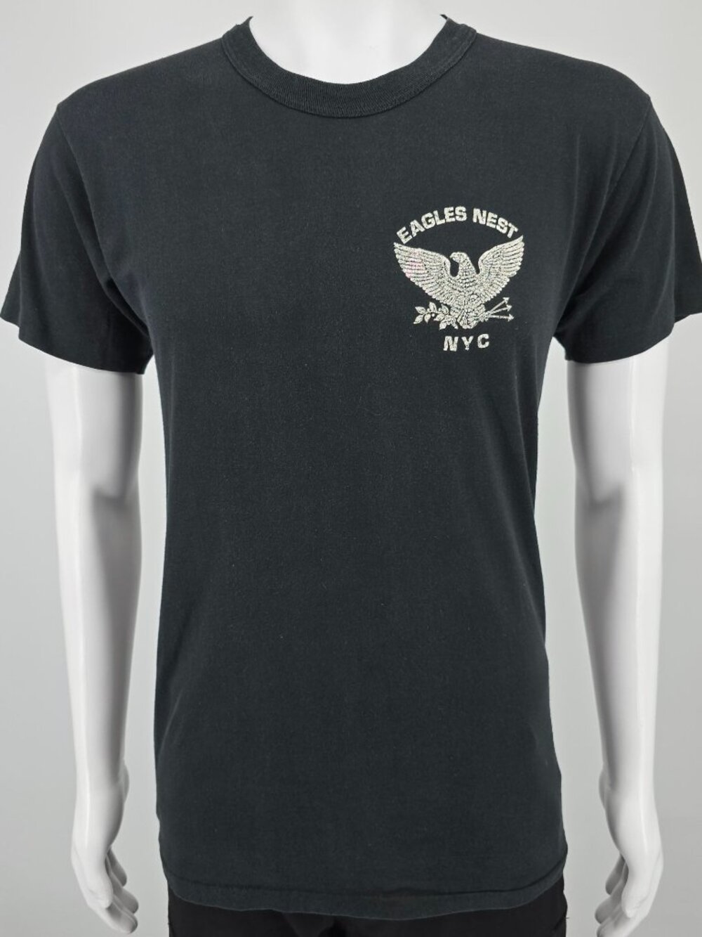 Vintage 1980s Tee Swing The Eagles Nest NYC Gay Leather/Levi Bar T-Shirt (S/M)